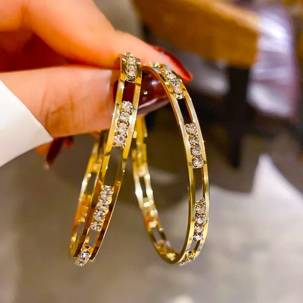 🌟 Gold Plated Hoop Earrings
